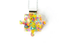 Load image into Gallery viewer, Autism Awareness Resin Puzzle Piece Necklace (Kids)
