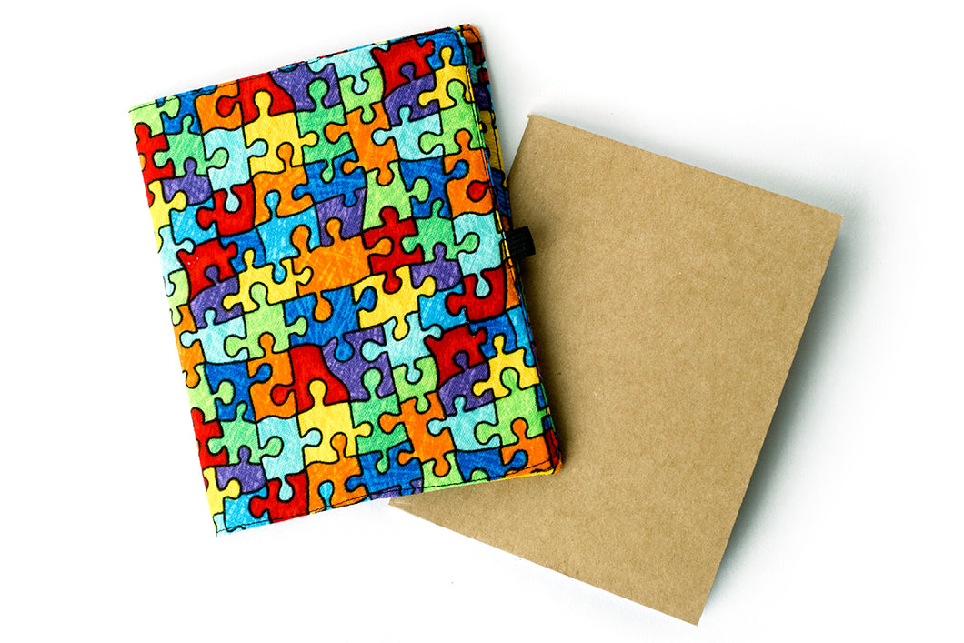 Autism Awareness Puzzle Piece Journal Set