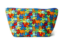 Load image into Gallery viewer, Autism Awareness Puzzle Piece Cosmetic Bag
