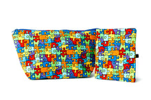 Load image into Gallery viewer, Autism Awareness Puzzle Piece Cosmetic Bag

